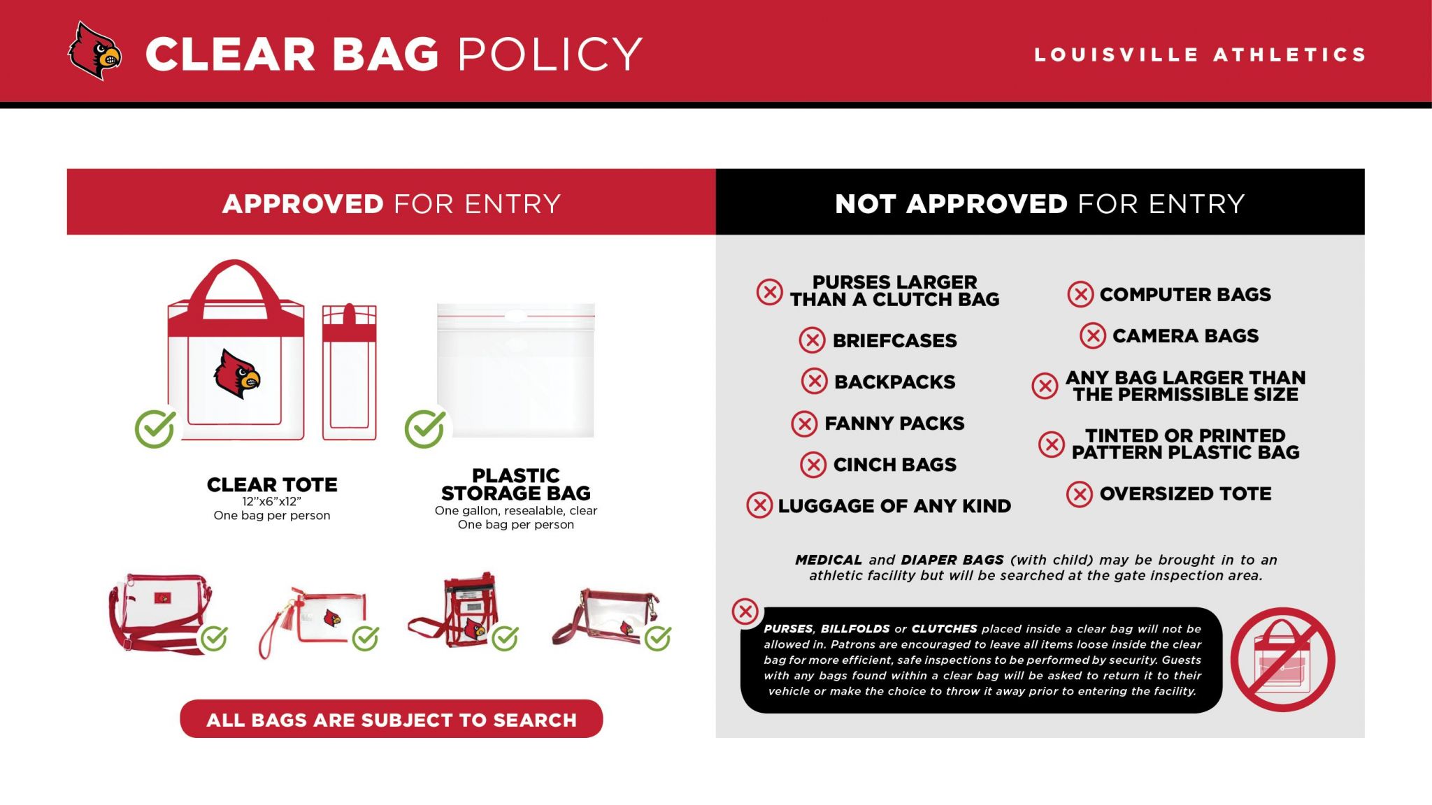 Prohibited Items – Louisville Cardinal Stadium